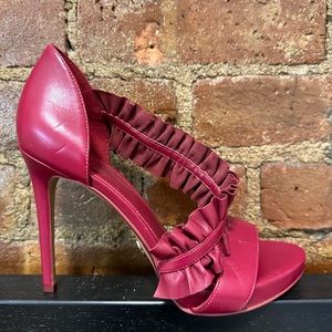 Michael Kors Bella Platform ruffle heels (brand new)